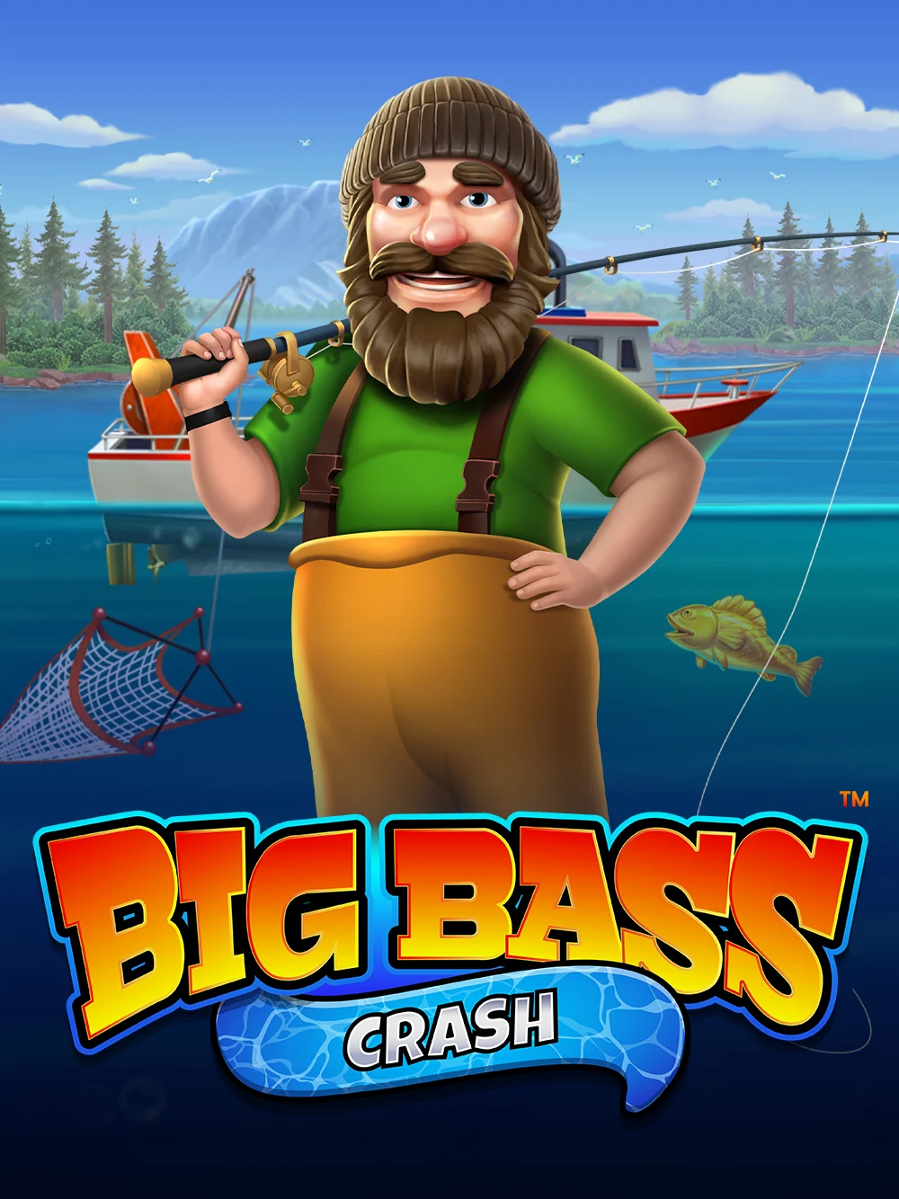 Juego Big Bass Crash con temática de pesca y dinámica de premios instantáneos.