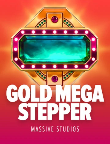 Tragamonedas Gold Mega Stepper con apariencia brillante y ritmo de jackpot.
